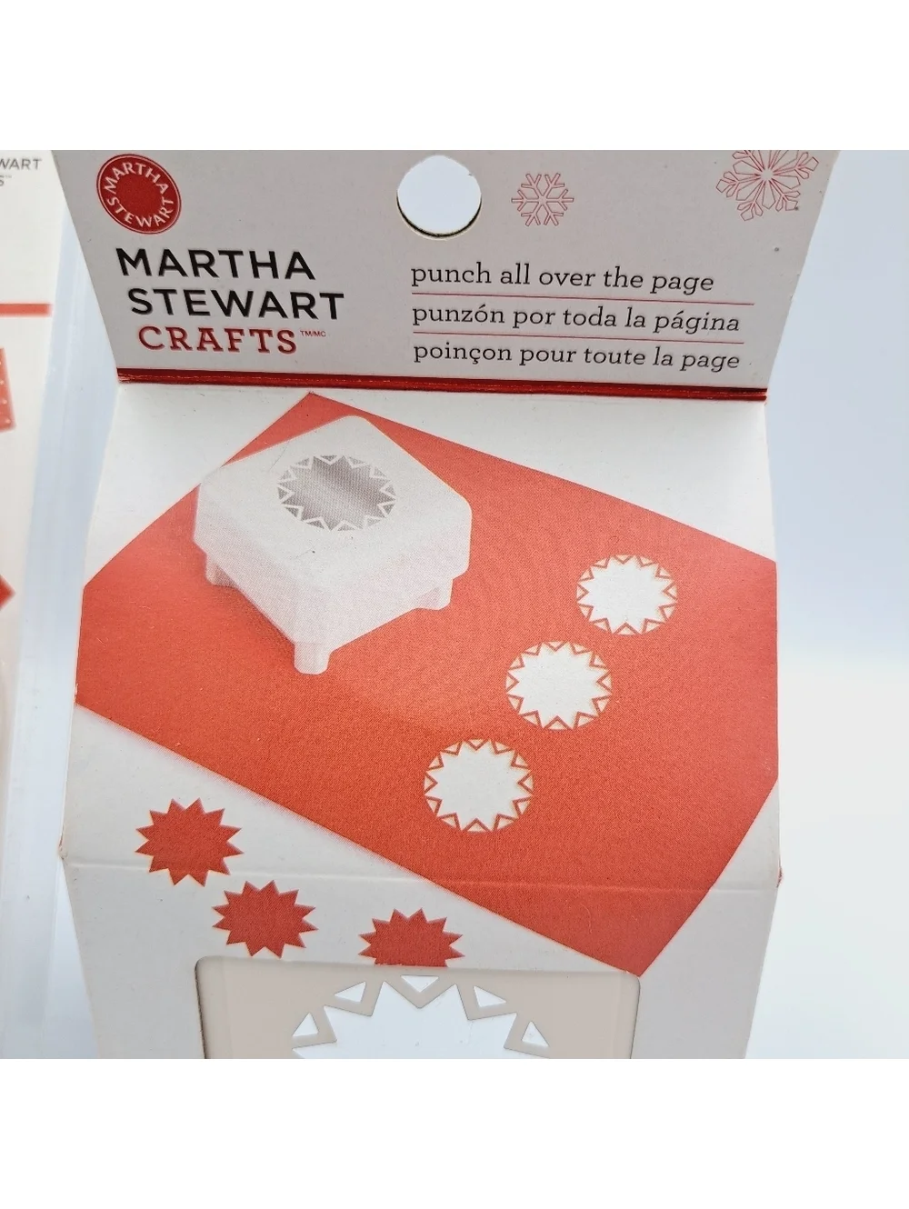 Martha Stewart Crafts Stamp & Punch Pack DIY Holiday Star Scrapbook Paper Art
